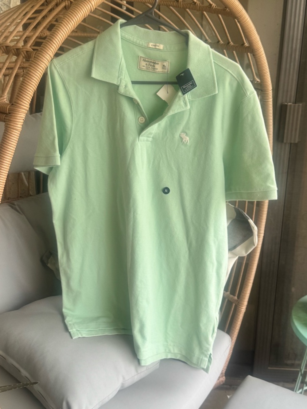 Abercrombie & Fitch Men’s Pale Mint Polo Shirt - NWT Sz XL